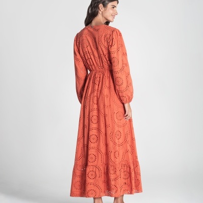 Vestido Bordado inglês