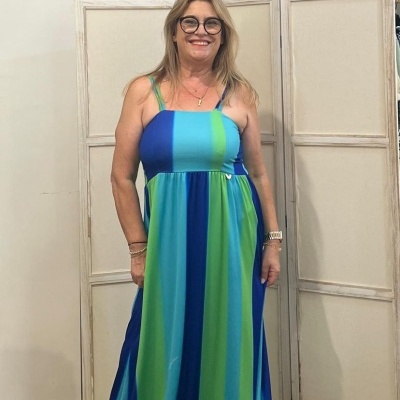 Vestido Riscas