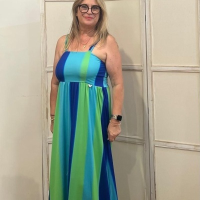 Vestido Riscas