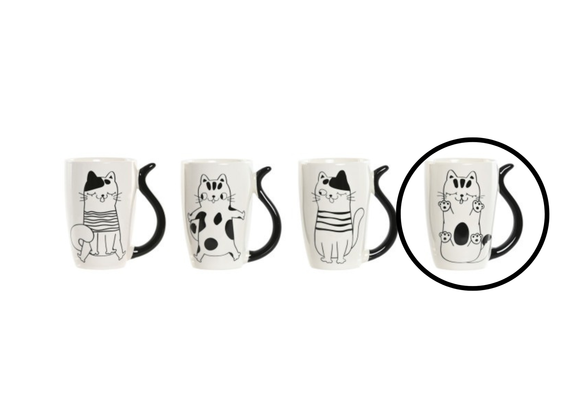 Caneca em Porcelana - Gatos Caneca em Porcelana - Gatos