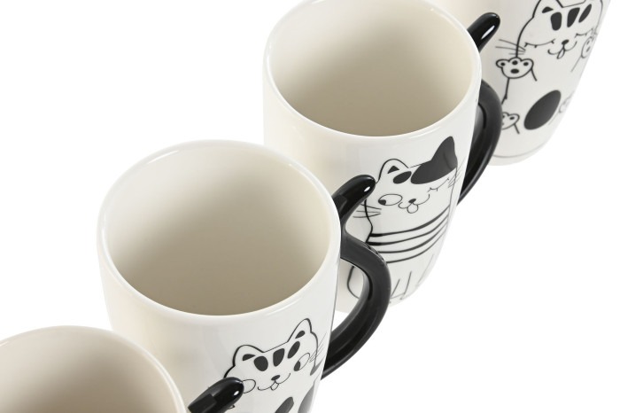 Caneca em Porcelana - Gatos Caneca em Porcelana - Gatos