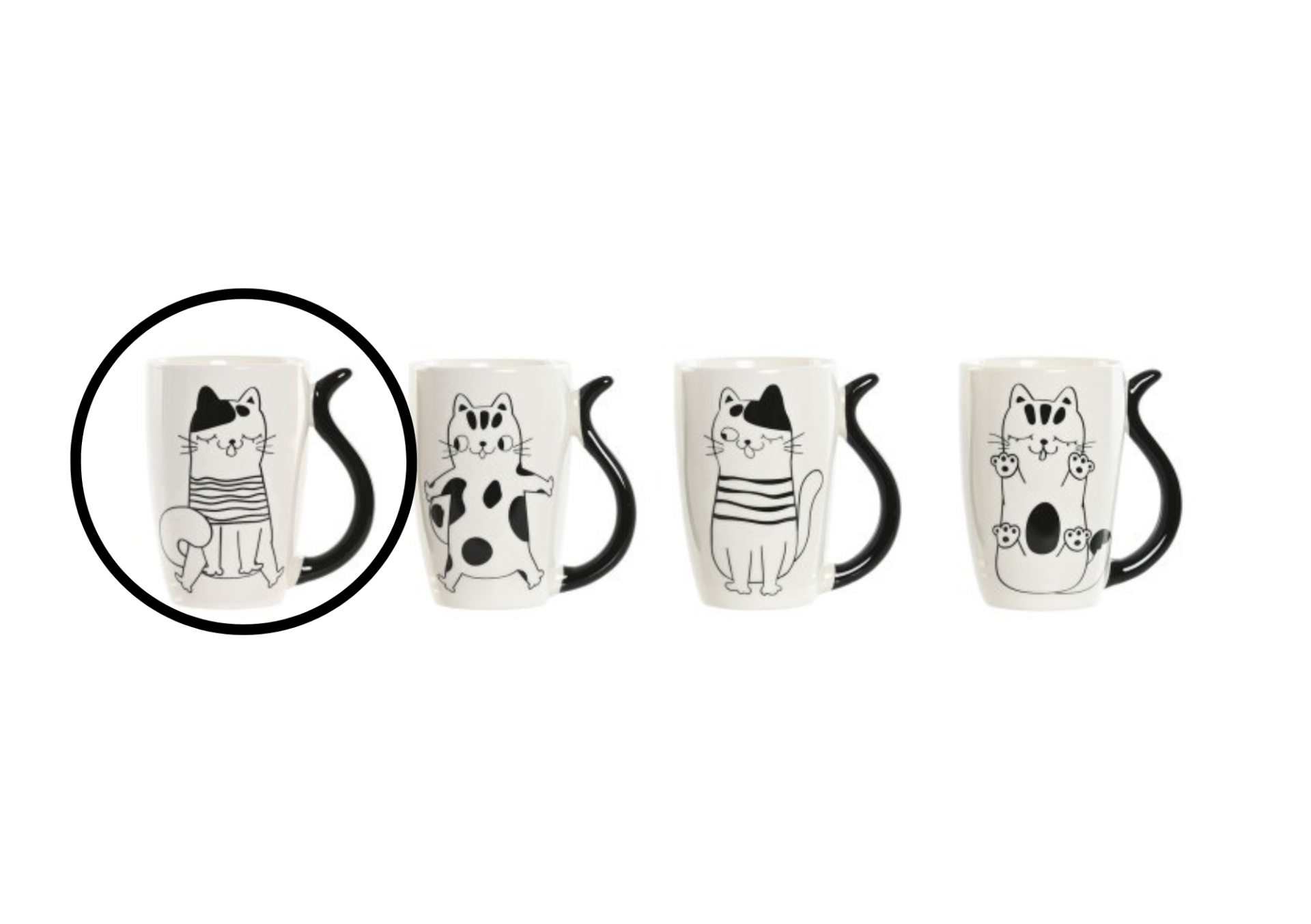 Caneca em Porcelana - Gatos Caneca em Porcelana - Gatos
