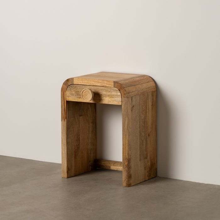 Mesa de Cabeceira - Madeira Natural Mesa de Cabeceira - Madeira Natural