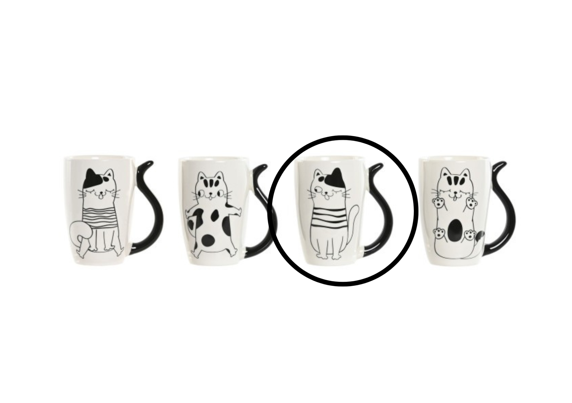 Caneca em Porcelana - Gatos Caneca em Porcelana - Gatos