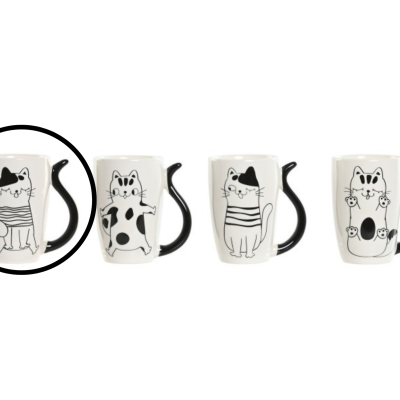 Caneca em Porcelana - Gatos Caneca em Porcelana - Gatos