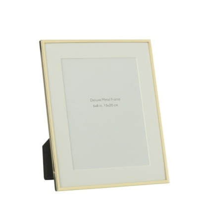 Moldura Dourada e Branca