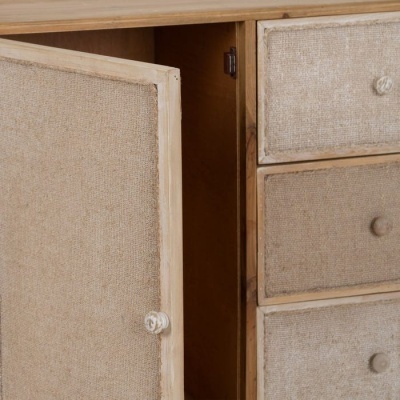 Móvel - Madeira 1 Porta 3Gavetas