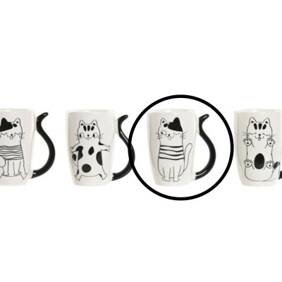 Caneca em Porcelana - Gatos Caneca em Porcelana - Gatos