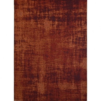 Tapete castanho com padrão abstrato em tons de vinho