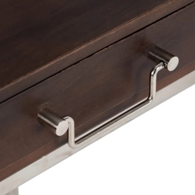 Consola Marrom - Prata Consola Marrom - Prata