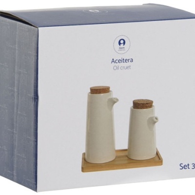 Galheteiro 3 Peças em bambu