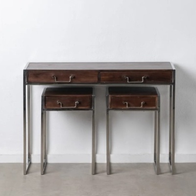 Consola Marrom - Prata Consola Marrom - Prata