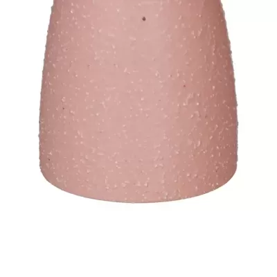 Base rosa de candeeiro com textura de bolinhas brancas