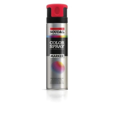 SOUDAL COLOR SPRAY MARKING PAINT Vermelho 500ml