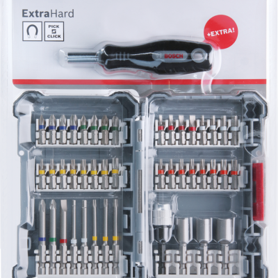 BOSCH Conjunto de Pontas de Aparafusadora Personalizáveis (45 Peças)