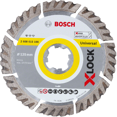 Bosch X-LOCK - Disco de corte com diamante Standard for Universal