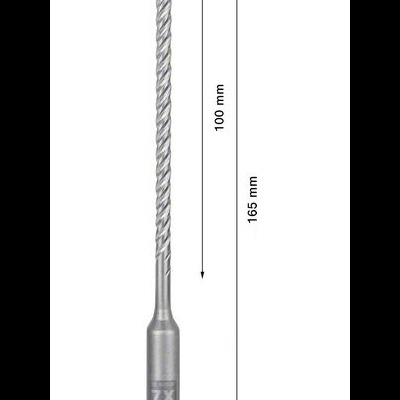 Broca metálica helicoidal prateada com ponta azul e texto 7X