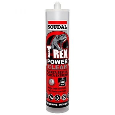 SOUDAL T-REX POWER CLEAR Cola e veda 290ml