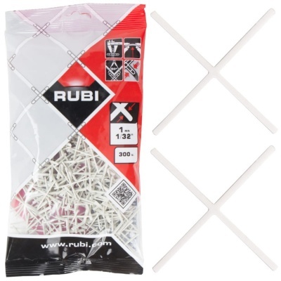 RUBI 1 mm. (B-300 u.) Cruzetas para juntas