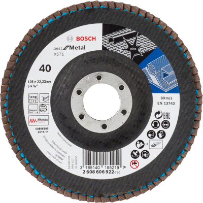 BOSCH Disco de Lamelas X571 Best for metal