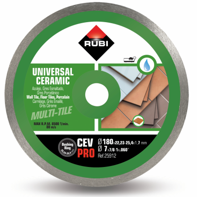 RUBI CONTINUO CEV-180 PRO Disco diamante geral cerâmica