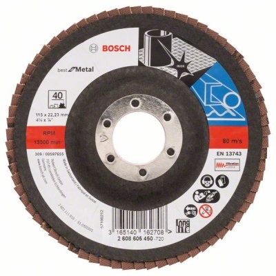 BOSCH Disco de Lamelas X571 Best for metal