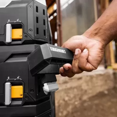 Coluna modular de armazenamento preto com pega TOUGHBUILT