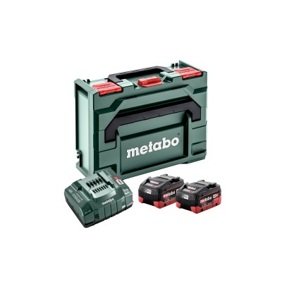 METABO 2X LIHD 10 AH + ASC 145 + METABOX Conjunto básico