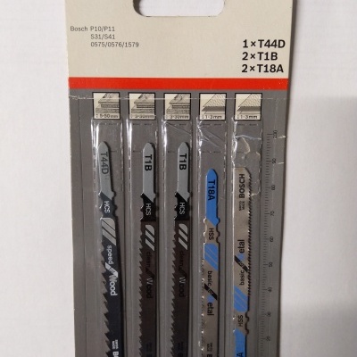 BOSCH Conjunto de 5 Lâminas de Serra Vertical Madeira/Metal