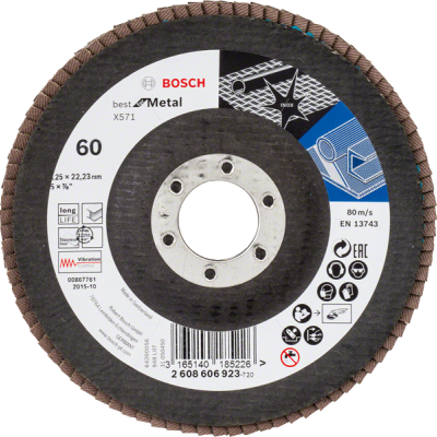 BOSCH Disco de Lamelas X571 Best for metal