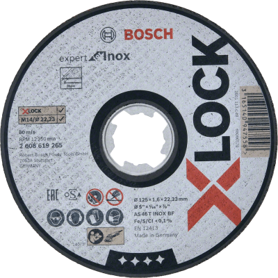 Bosch X-LOCK - Disco de corte Expert for Inox