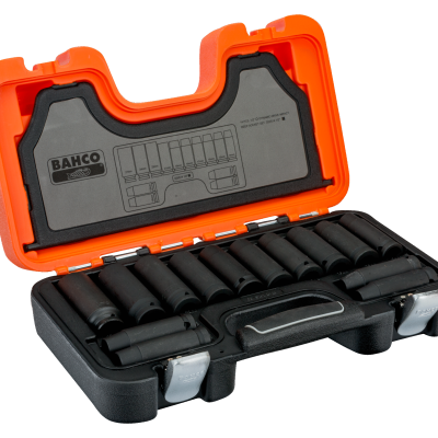 BAHCO DD/S14 Jogo de chaves bi-sextavadas profundo, métrico, 1/2" (10-27mm)