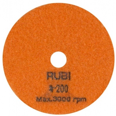 RUBI Ø100 mm - Grão #200 Disco flexível diamantado para polir
