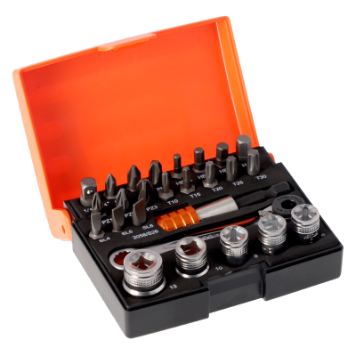 BAHCO 2058/S26 Jogo chave de caixa, Bits, Roquete e Adaptadores