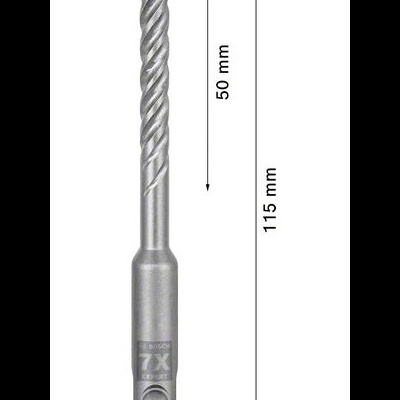 Broca para martelo BOSCH Expert SDS plus-7X de 6,5x50x115mm