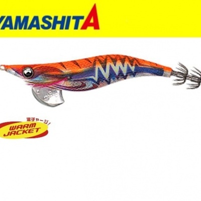 Isca de pesca Yamashita em formato de lula colorida com ganchos