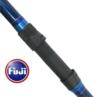 Cabo de cana de pesca Fuji azul com detalhes em preto