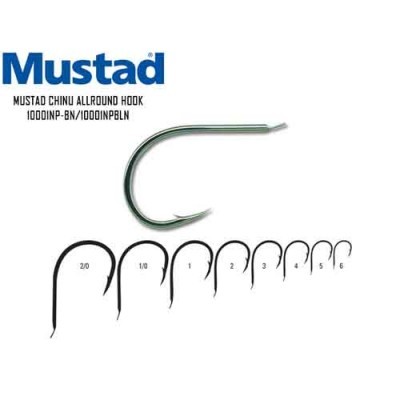 Anzol Mustad Chinu Allround Hook com vários tamanhos representados