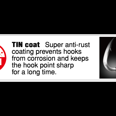 Logo Super Anti-Rust TIN coat e gota metálica prateada brilhante