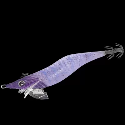 Isca artificial para pesca em forma de lula, roxa e azul