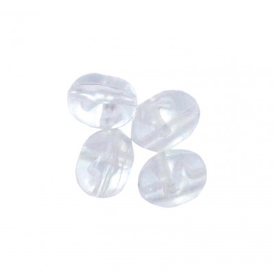 Blue fox cross bead oval