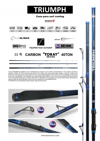 CANA AKAMI TRIUMPH  4,20MT - 100/280GR - HYBRID