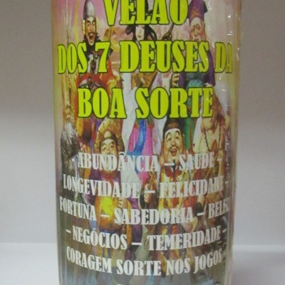 Vela 3 Pavios - 7 Deuses da Boa Sorte