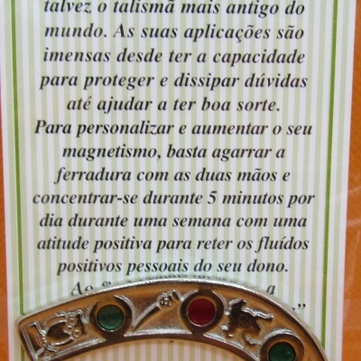 Ferradura da Sorte - prateada