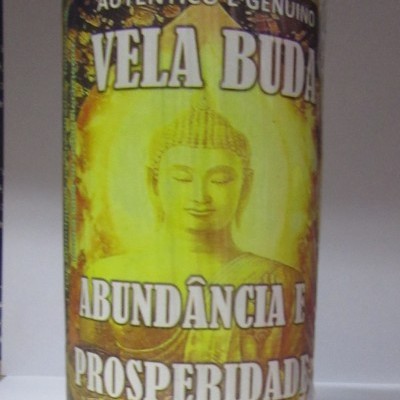 Vela 3 Pavios - Buda Dourado