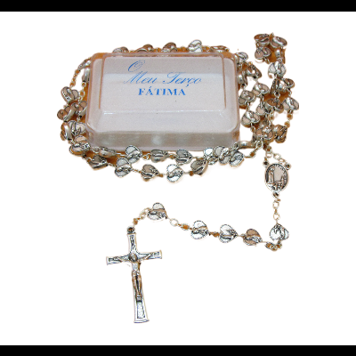Terço Fátima Coração Metal
