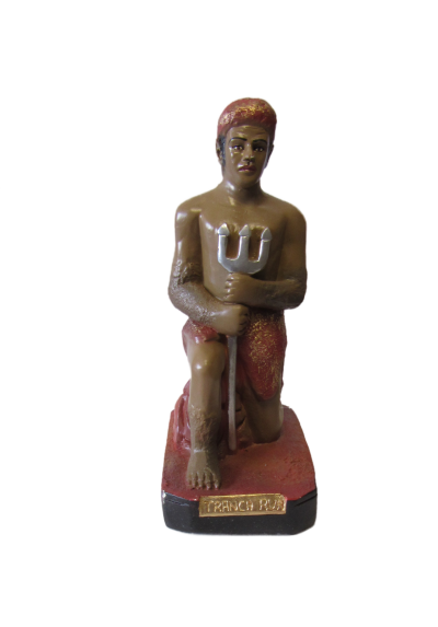 Exú Tranca Rua (ajoelhado)