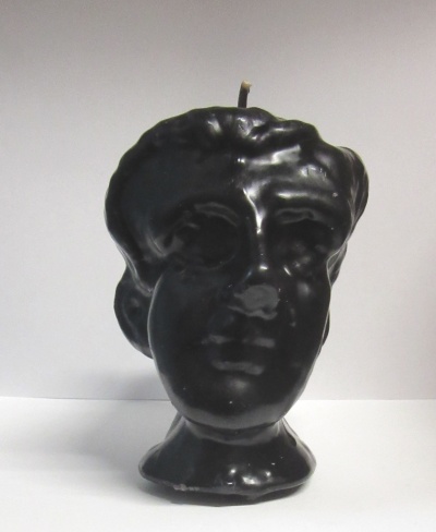 Vela Cabeça Homem Preta