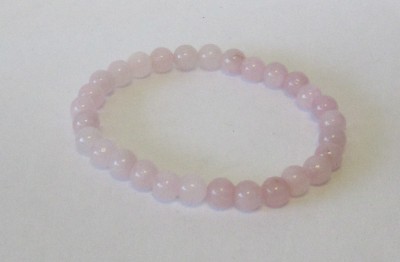 Pulseira Pedra Rolada - Quartzo Rosa