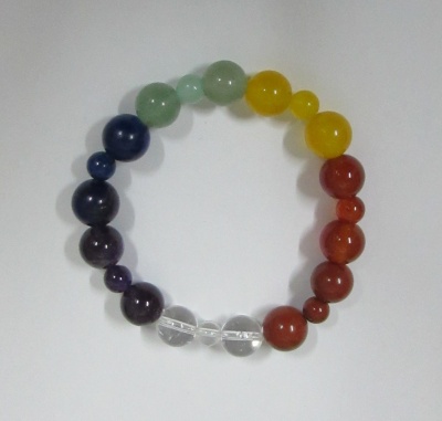 Pulseira dos 7 chakras - bola lisa